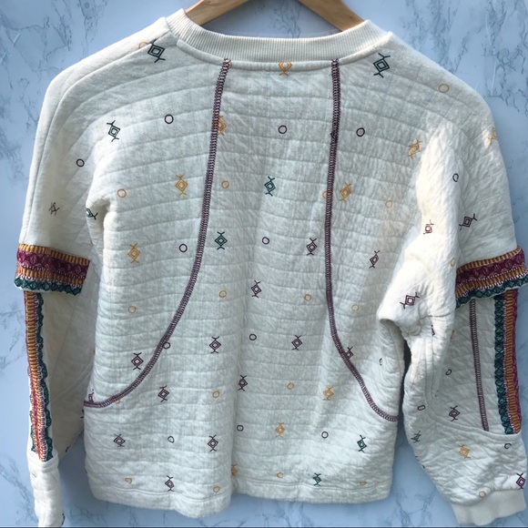 Zara | Trafaluc Creme Cotton Knit Sweater - Picture 6 of 8